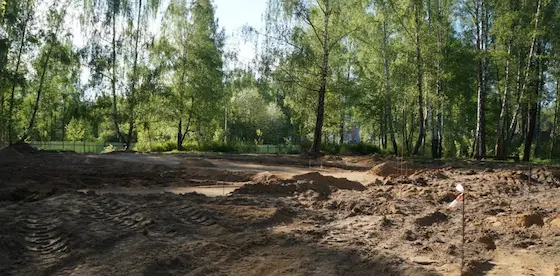 Территория детских площадок до строительства