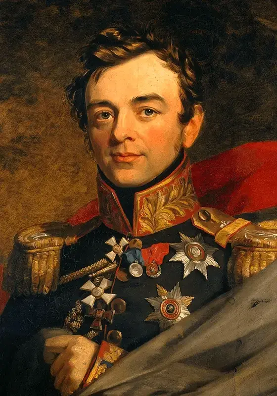 Классический портрет героя Отечественной войны 1812 года в парадной форме